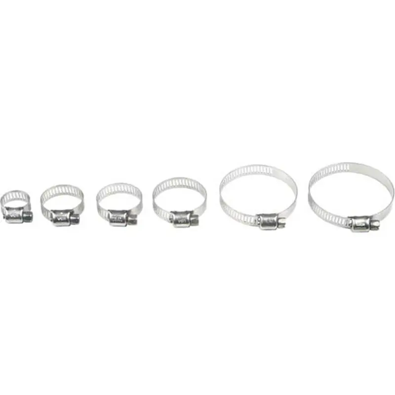 HELIX STAINLESS STEEL HOSE CLAMPS 10-25MM 10/PK