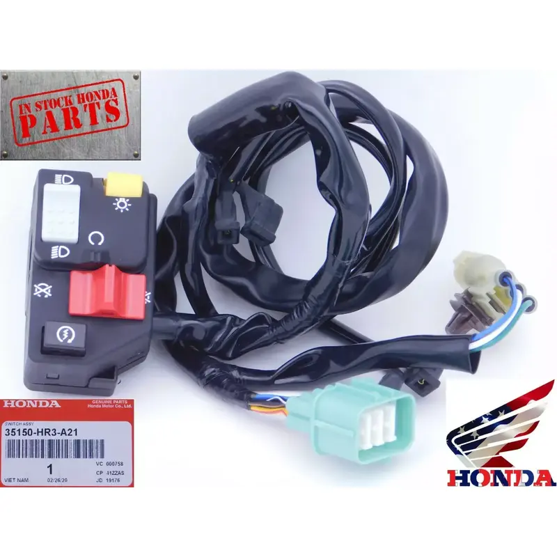 Honda Honda Left Starter Kill Switch 2014 TRX420 Rancher Handlebar Lighting OEM