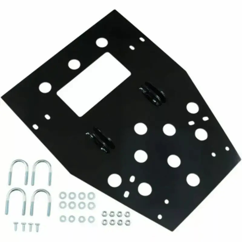 Moose Utility Snow Plow Bottom Mounting Plate Kit Offroad ATV Yamaha Grizzly YFM