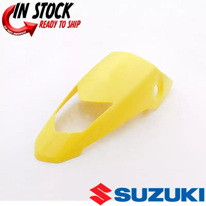 SUZUKI CENTER FRONT FENDER YELLOW 06-2009 17-2021 LTZ50 OEM NEW 53118-43G10-YU1