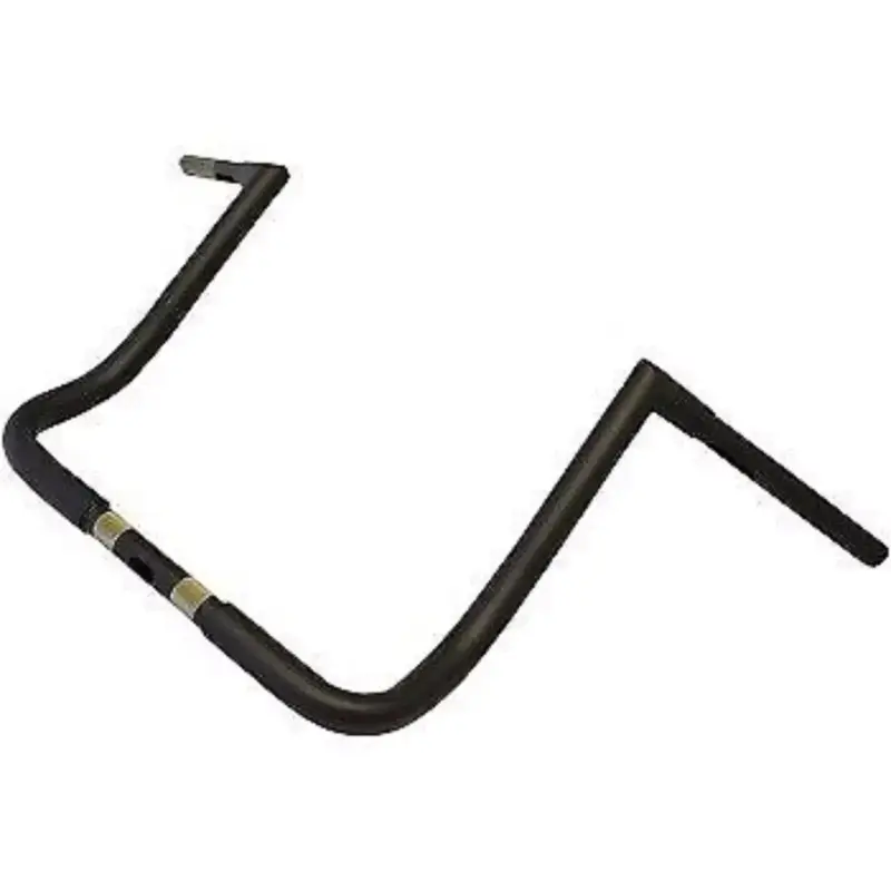 LA Choppers Flat Black 1 1/4" Twin Peaks Handlebars 14" for Batwing Fairing
