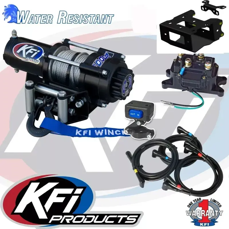 KFI WINCH 2000 LBS AND MOUNT KIT W MOUNT POLARIS 2013-2024 SCRAMBLER 850 XP