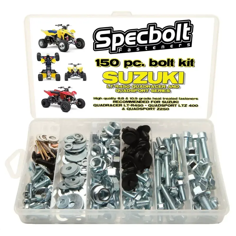 150pc SUZUKI LTR450 ATV Bolt Kit LTZ400 body plastics engine lugs frame exhaust