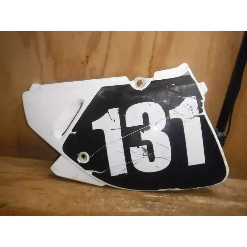 1990 Rm125 Left Rear Number Plate Plastics Plastic Body White