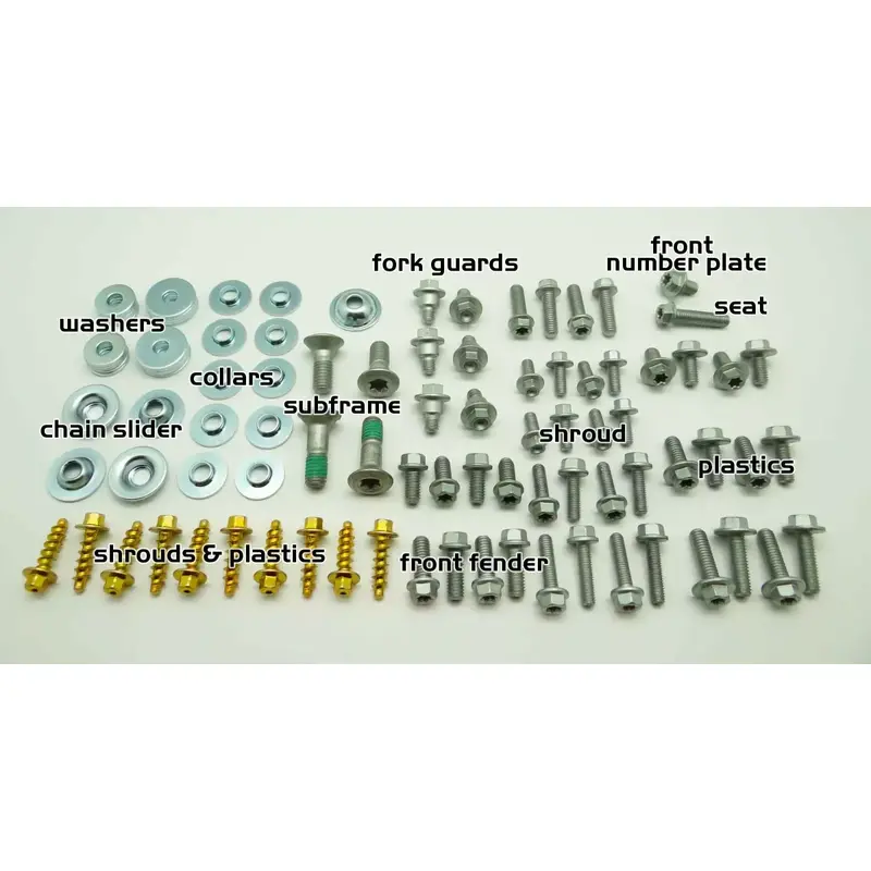 BODY BOLT KIT FOR KTM EXC 125 250 300 350 450 500 520 525 PLASTIC FENDERS SEAT