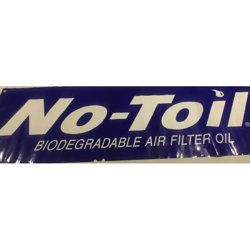 NO-TOIL RACING FILTERS VINYL POSTER BANNER DEALERSHIP GARAGE SHOP SIGN 70X22