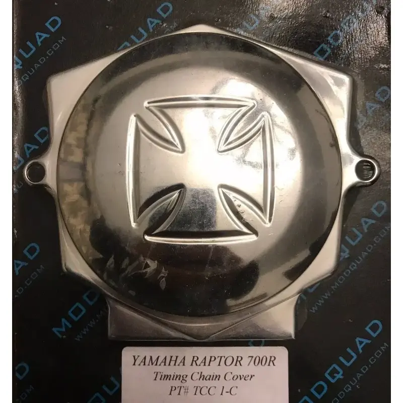 MODQUAD BILLET ALUMINUM TIMING CHAIN COVER CROSS YAMAHA RAPTOR 700 700R R