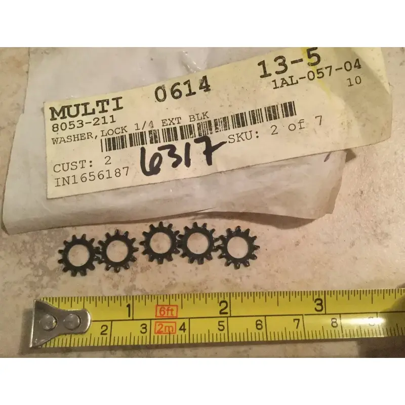 ARCTIC CAT OEM ATV 250 300 400 EXHAUST COVER LOCK WASHER GENUINE SET OF 5