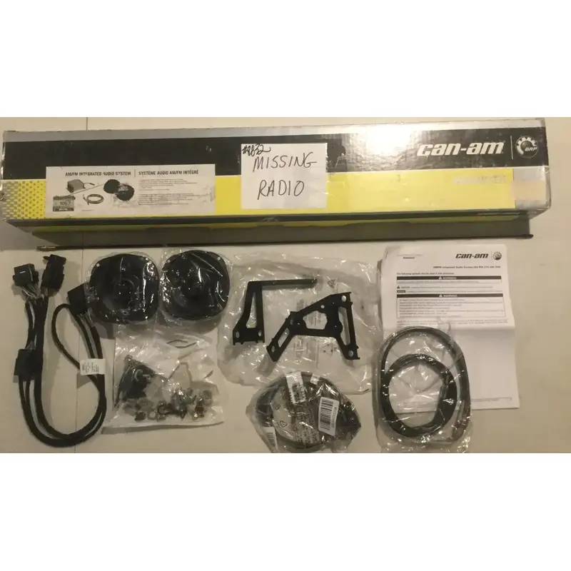 CAN-AM ROADSTER SPYDER OEM AUDIO SPEAKERS AM/FM ANTENNA HARDWARE SYSTEM NO RADIO