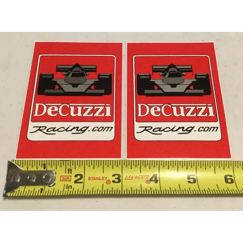 DECUZZI MOTORPSORTS GO KART DRR ATV MX UTV RACING DECAL STICKER EMBLEM SET OF 2