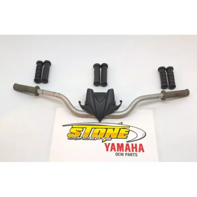 YAMAHA SILVER 5D3-13 HANDLEBARS 1 1/8" INCH HANDLE BARS FATBARS FAT BARS   GRIPS