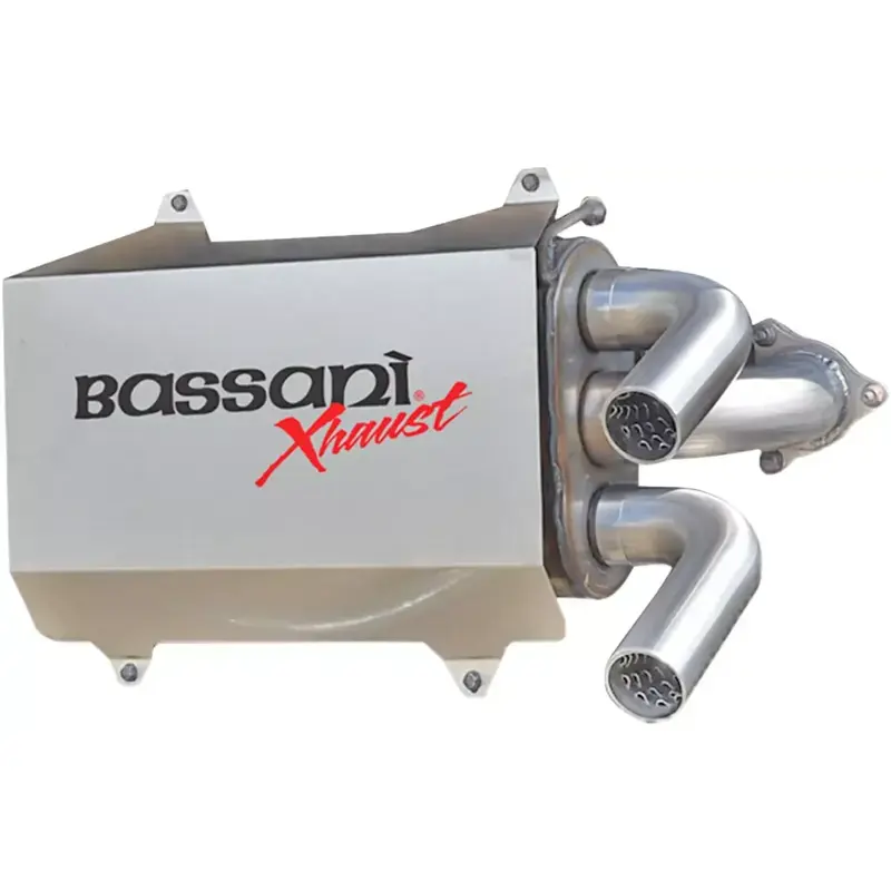 Bassani Stainless Steel Slip on Exhaust Muffler 2016-2018 Polaris RZR Turbo XP