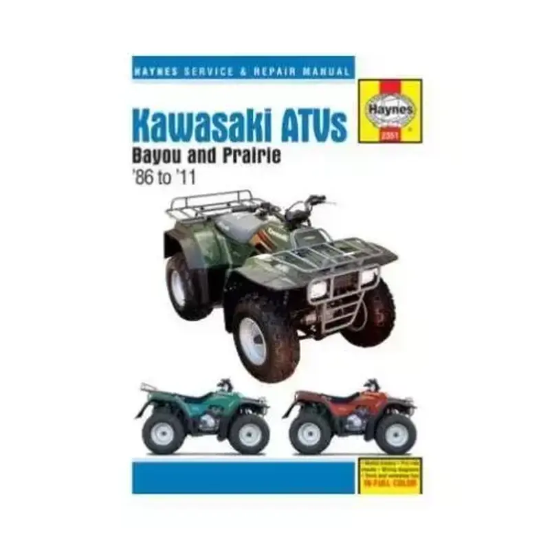 Haynes ATV Repair Manual For Kawasaki Bayou 220 300 1986-2003