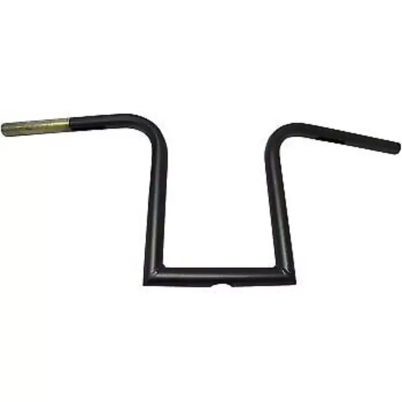 LA Choppers Flat Black 10" Bourbon Ape Hangers Old School 1" Handlebars