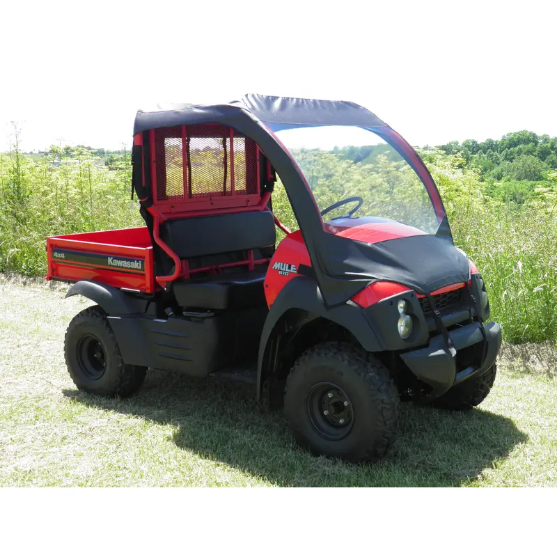 Kawasaki Mule 600/610 - Vinyl Windshield/Top/Rear Combo