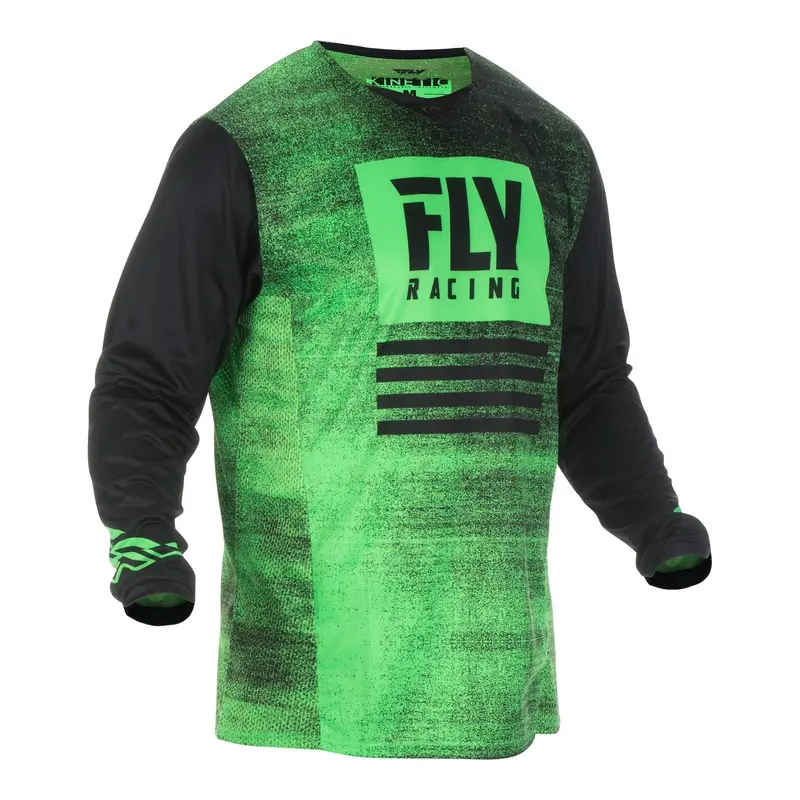 FLY KINETIC NOIZ JERSEY '19 NEON GREEN/BLACK - MEDIUM