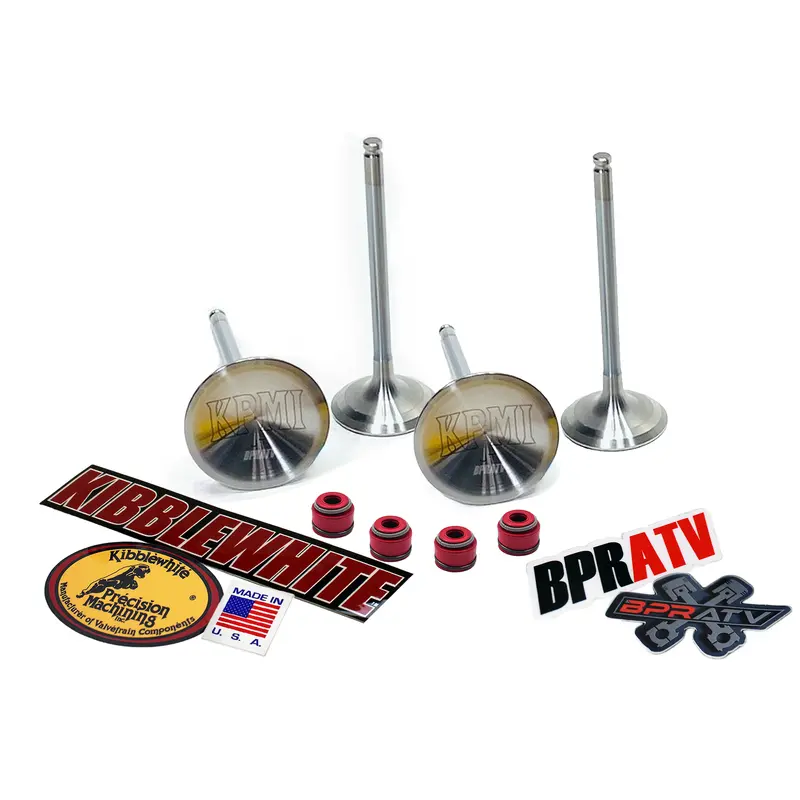 Kawasaki KX250F KX 250F Kibblewhite Intake Exhaust Valves RED Viton Seals '17-19
