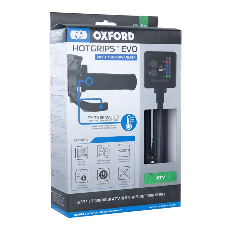 Oxford EVO HotGrips ATV - V9 Dual Thermister Switch with THUMB WARMER