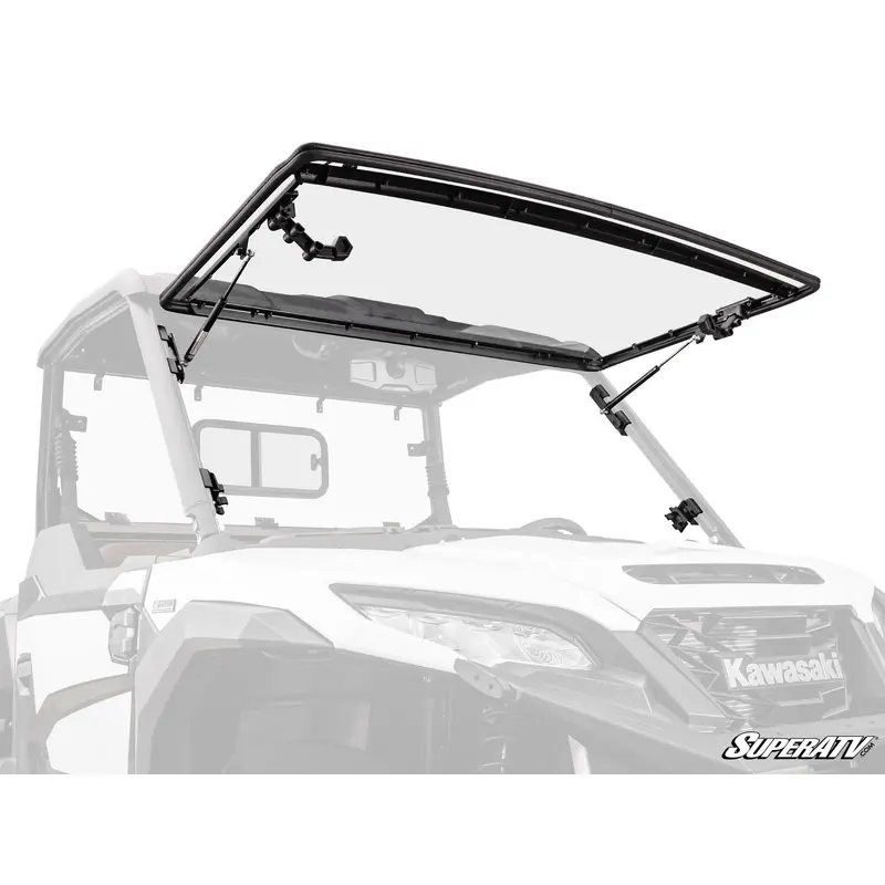 SuperATV Kawasaki Ridge Scratch-Resistant Flip Windshield