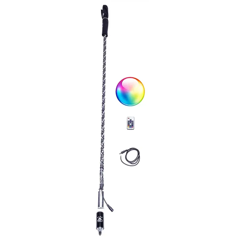 Whips with Wireless Remote and MAGNETIC Bases by 5150 Whips