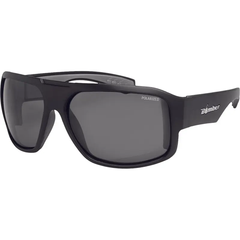 BOMBER MEGA BOMB EYEWEAR MATTE BLACK W/SMOKE POLARIZED LENS M111