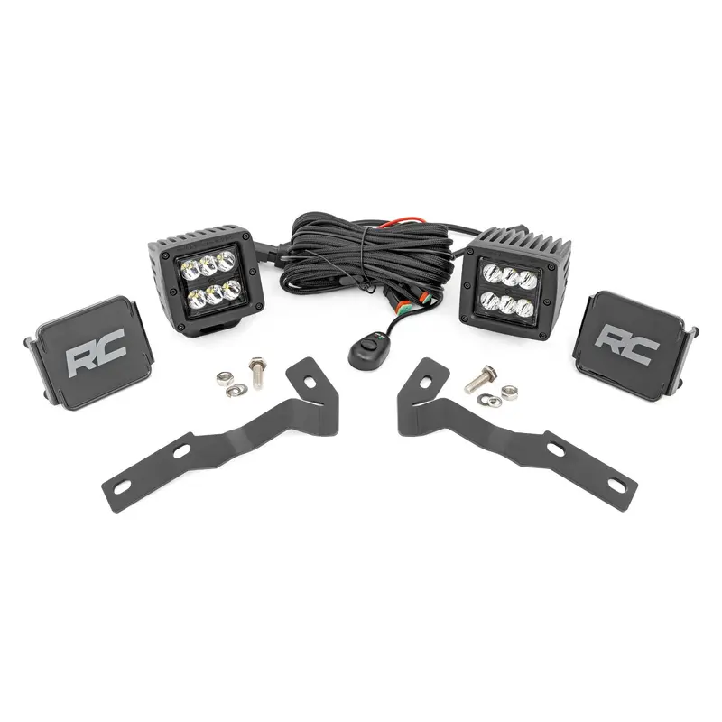 LED Light Kit | Ditch Mount | 2" Black Pair | Spot | Toyota Tacoma (16-23) | 71080
