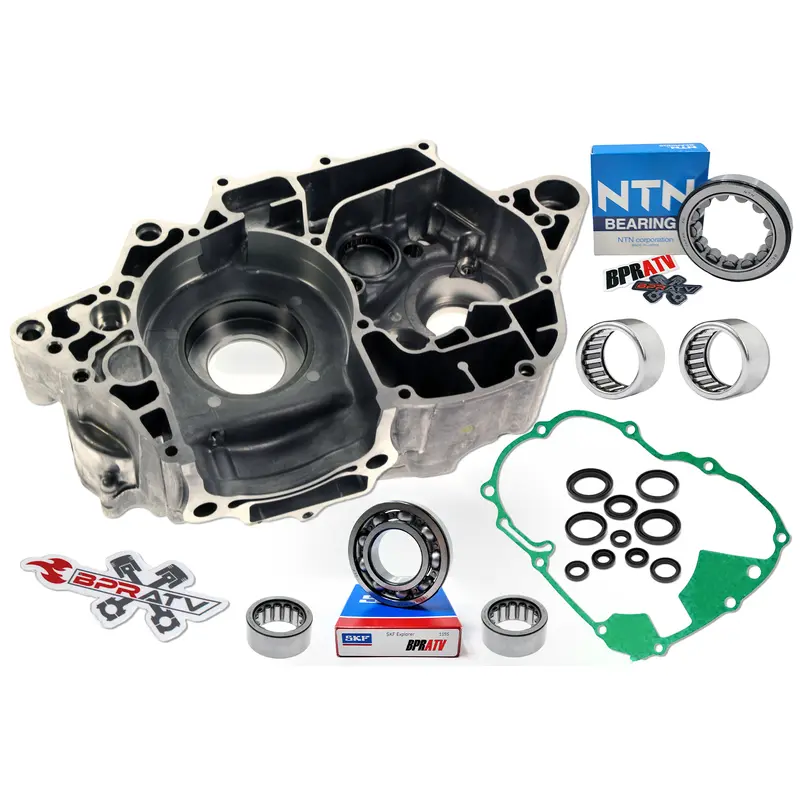 04 05 Honda TRX450R Left Side OEM Crankcase Gaskets Seals Bearings 11200-HP1-670