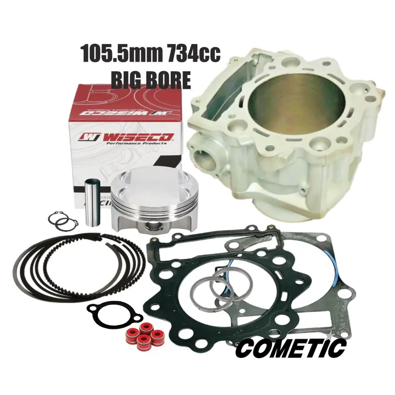 Grizzly YFM 700 105.5mm Big Bore Kit 734cc Cylinder Piston Top End Rebuild Kit