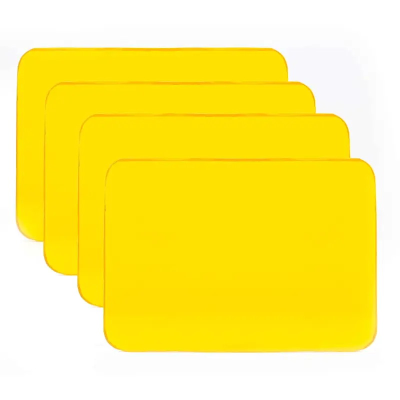 LED 2X3 YELLOW LENS (4 PACK)
