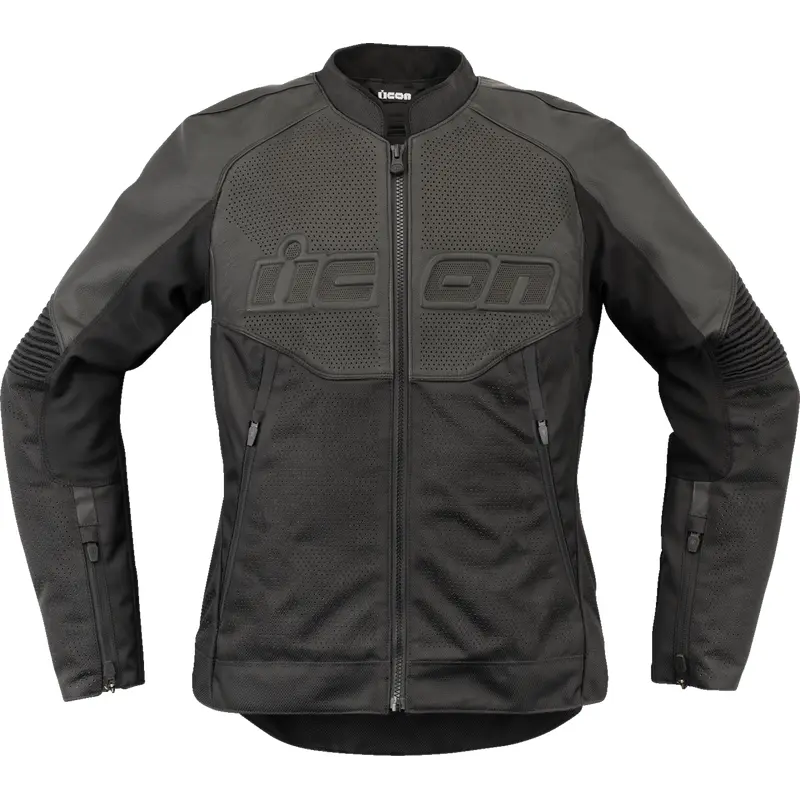 ICON Women's Overlord3* Leather Jacket - Black - Small 28131083