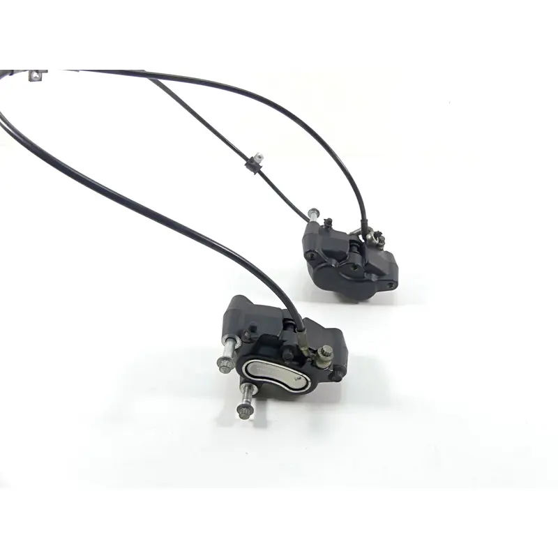 2014 Harley FXDL Dyna Low Rider Front Brake Caliper & Line Set 41300001 41300002