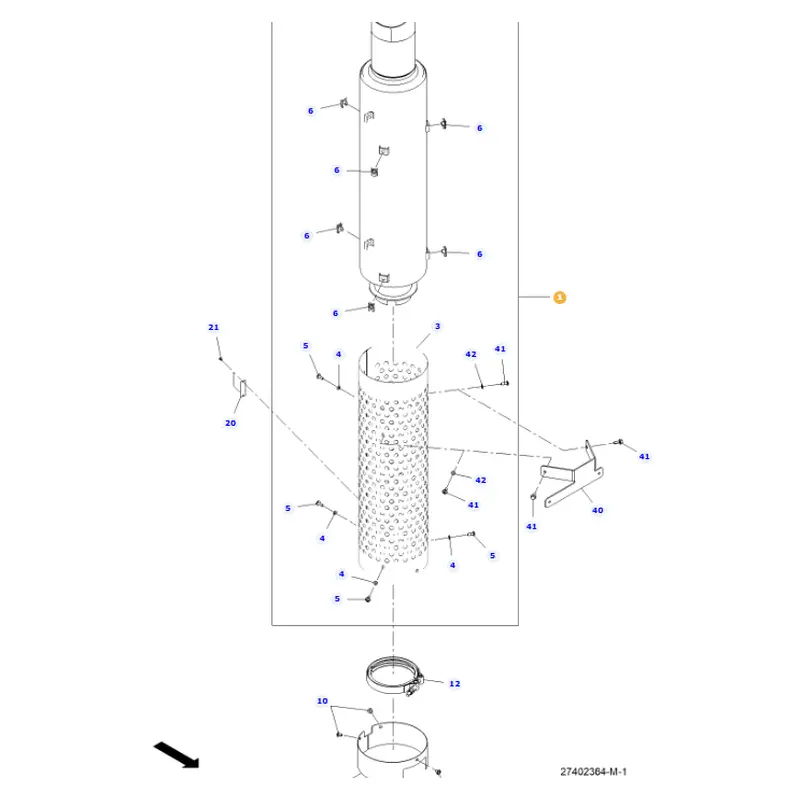AGCO | End Pipe | AG-G743200101103