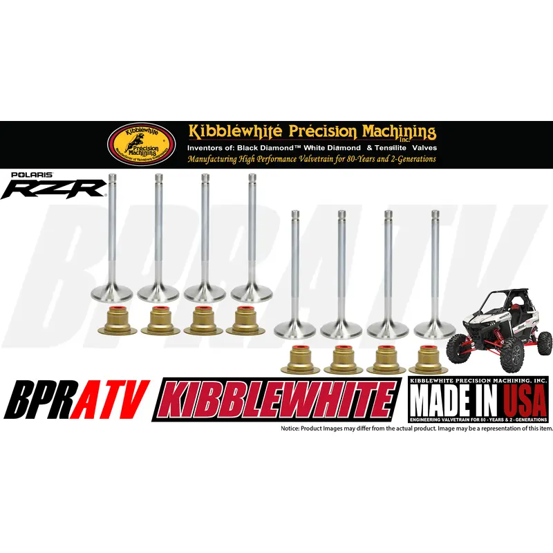 Polaris RZR RS1 Kibblewhite Precision Valve Kit Intake Exhaust Valves RED Seals