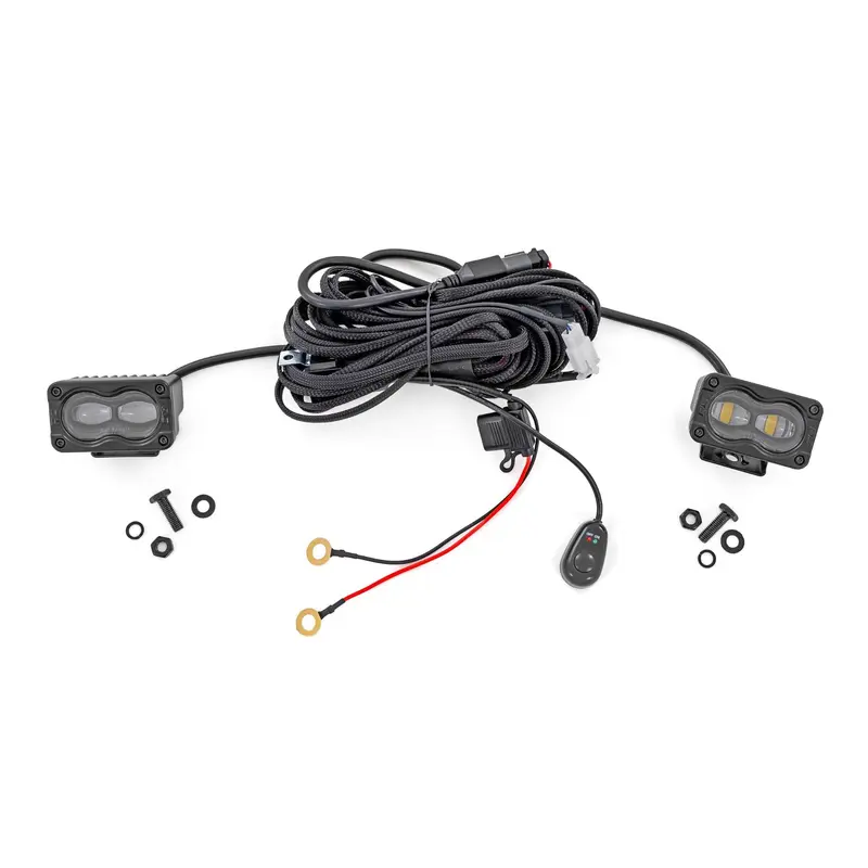3x1.75 Inch Black Series LED Slim Aux | SAE Fog | Pair | 70910