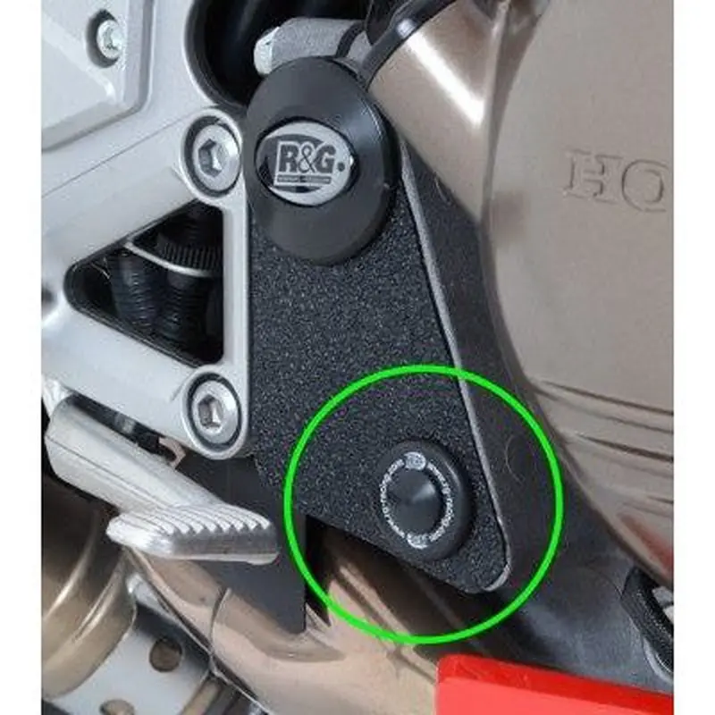 R&G Racing Black Frame Plug RHS Bottom For 2015-2017 Honda Crossrunner