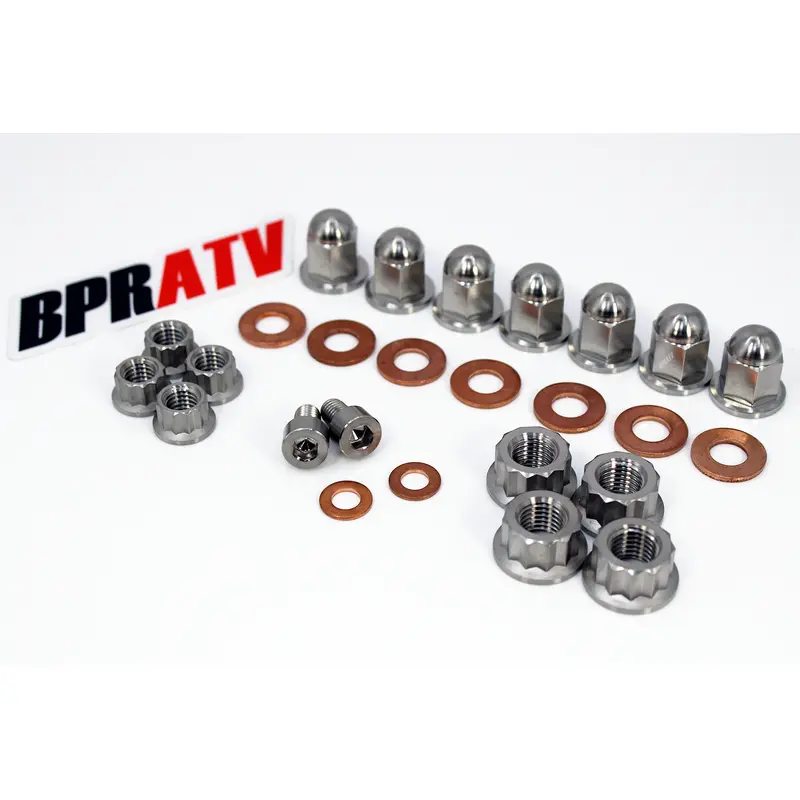 BPRATV Titanium Honda TRX250R TRX ATC 250R Cylinder Head Acorn Cap Nuts Kit Set