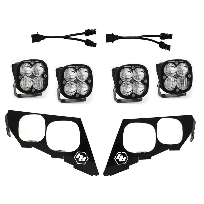 Baja Designs Headlight Kit Squadron Sport Series Multi Pattern Clear Lens 447094