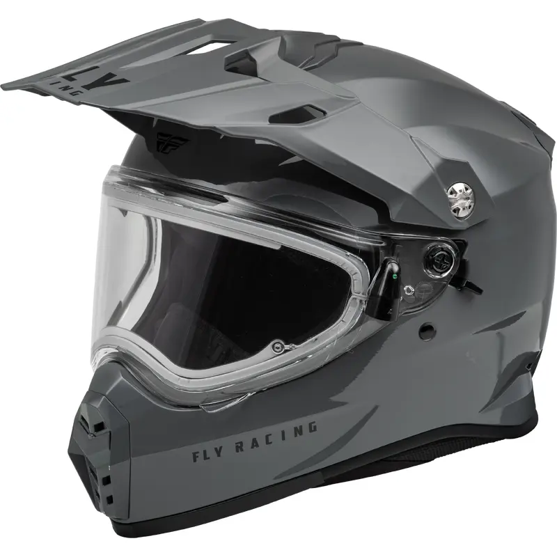 Trekker Cw Solid Helmet Elec Shld Grey 2x