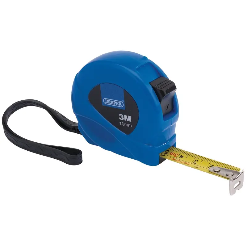 Draper Measuring Tape, 3M/10Ft X 16mm, Blue - EMTC