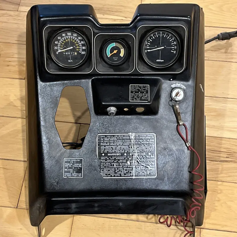 YAMAHA VINTAGE SNOWMOBILE SRX 440 INSTRUMENT PANEL 8G9-77711-00 1978 1979 1980