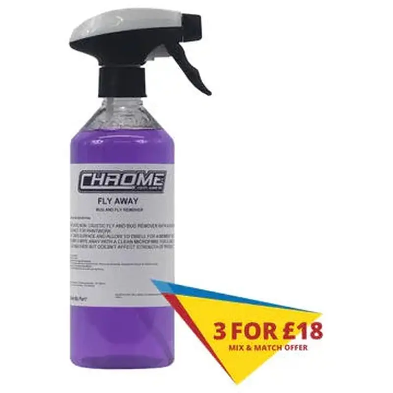 Chrome Fly Away  Bug & Fly Remover for Paintwork with Cherry Scent