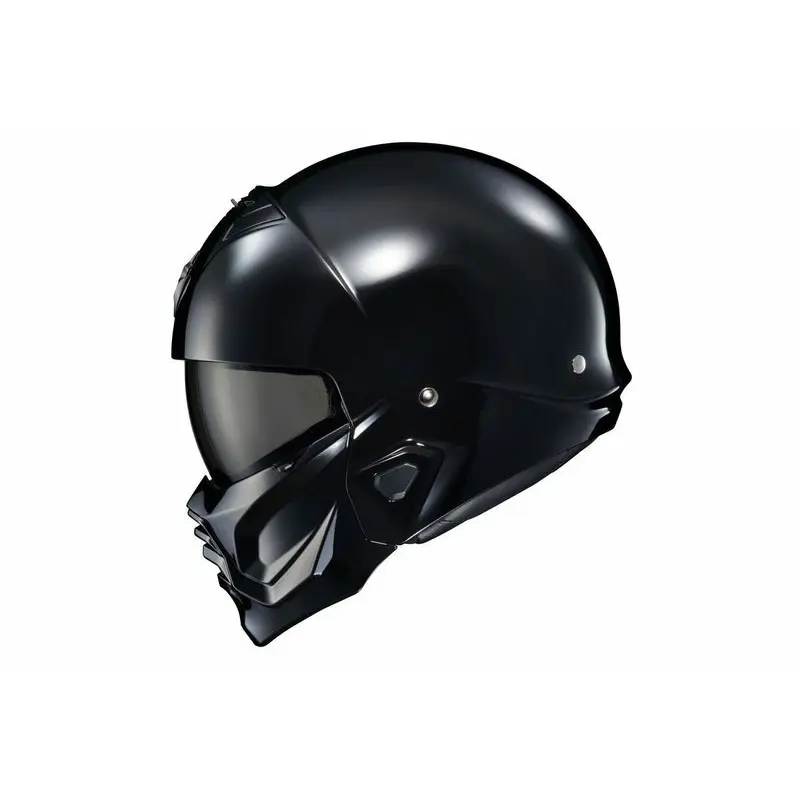 Covert 2 Open Face Helmet Gloss Black Sm