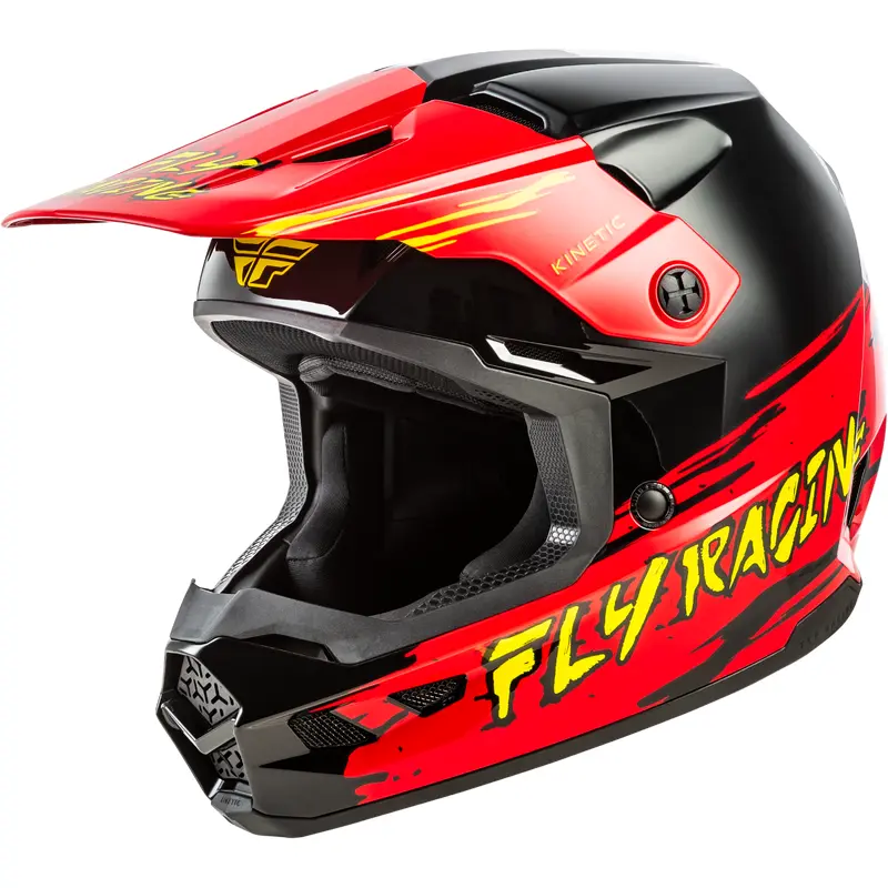 Youth Kinetic Surge Helmet Black/Red/Yellow Yl