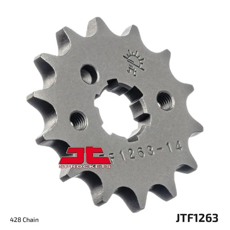 JT Sprockets Front Steel Countershaft Sprocket 13 Tooth 13T 428 Chain