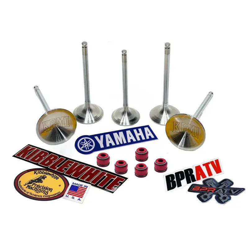 YFZ450 YFZ 450 Stock OEM Replacement Kibblewhite Intake Exhaust Valves RED Seals