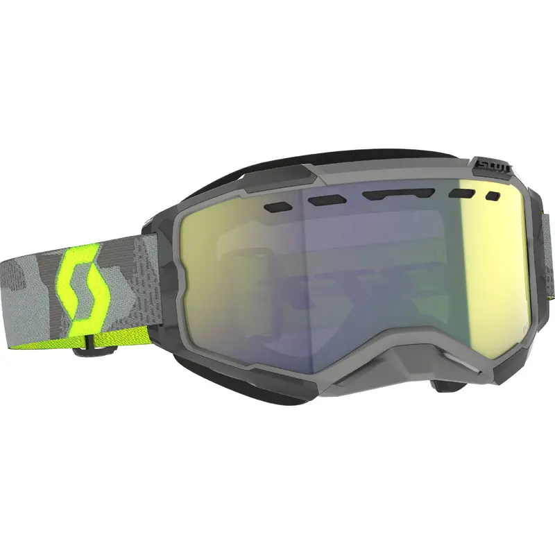Fury Snowcross Goggle Lt Gry/Nen Ylw Enhcr Ylw Chrm