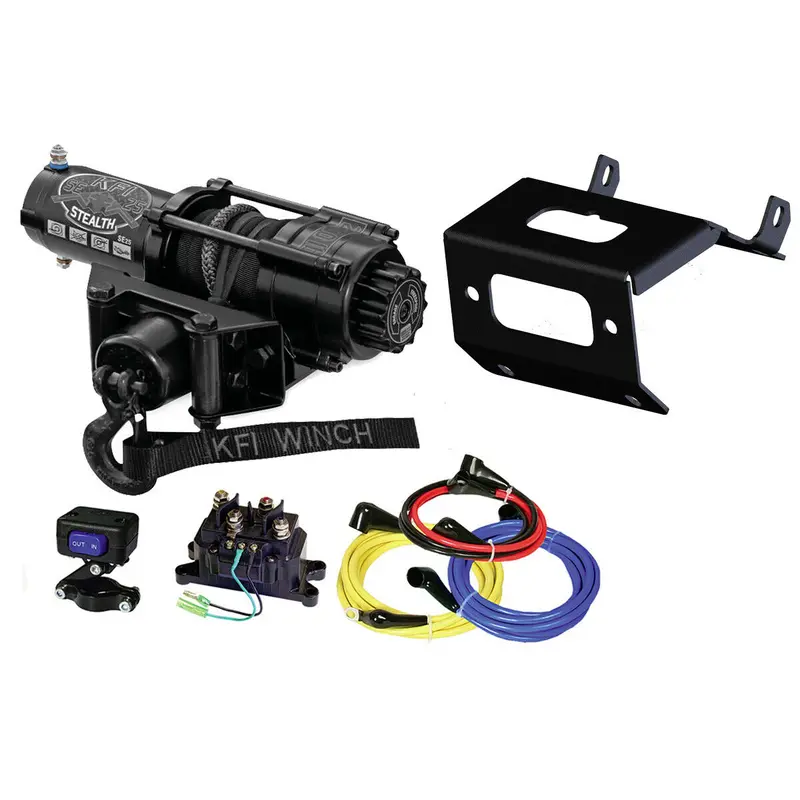 Honda Rancher TRX420 FM SE35 Stealth 3500 lb Synthetic Rope Winch kit by KFI