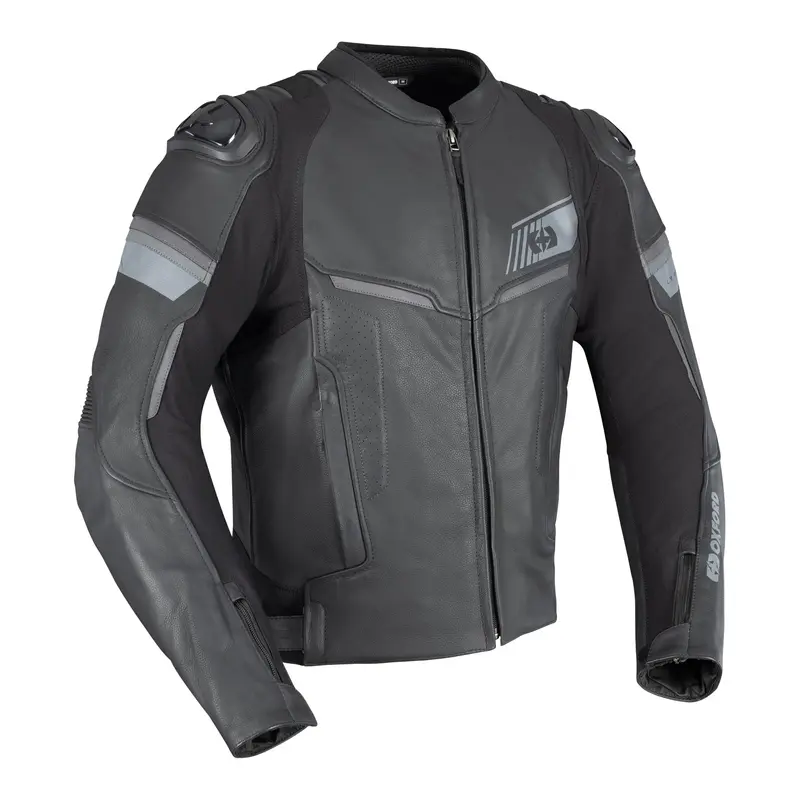 Oxford Cypher 1.0 Men's Leather Jacket - Stealth Black (4XL/58)