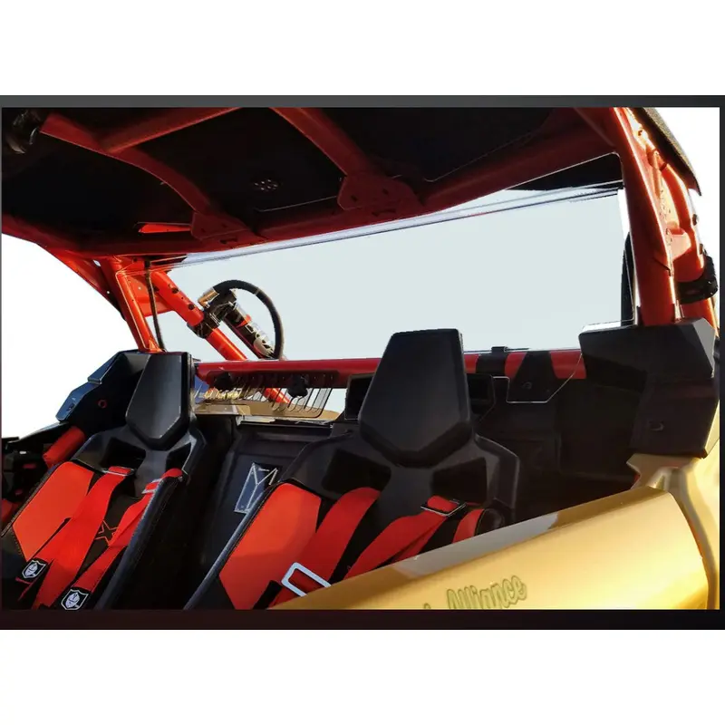 Can Am Maverick X3 Rear Shield With Sliding Vent by Spike Powersports