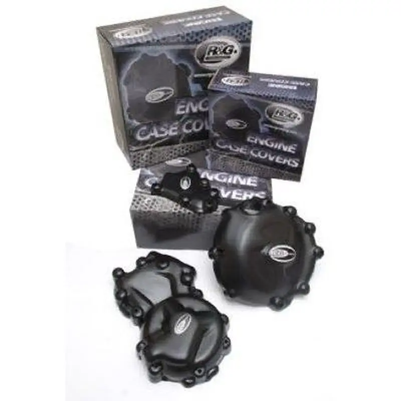 R&G Racing Black 2 Piece Engine Case Cover Kit KEC0026BK
